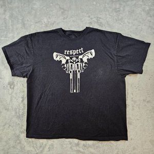 Smith & Wesson Shirt Men's 3XL Black Respect Revolver Graphic Print Short Sleeve